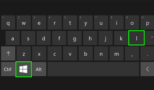 Sử dụng tổ hợp phím Windows + L để khóa màn hình máy tính hệ điều hành Windows nhanh chóng