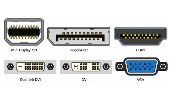 Các cổng kết nối màn hình với máy tính phổ biến hiện nay