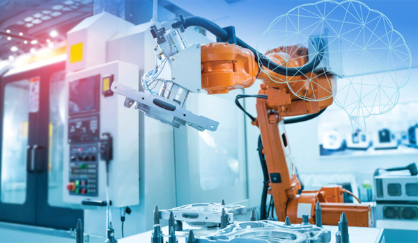 Robot công nghiệp có thể kết nối với hệ thống quản lý sản xuất, cảm biến, máy móc khác để trao đổi dữ liệu