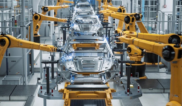 Robot hàn thực hiện mối hàn với tốc độ, nhiệt độ & áp lực được lập trình sẵn