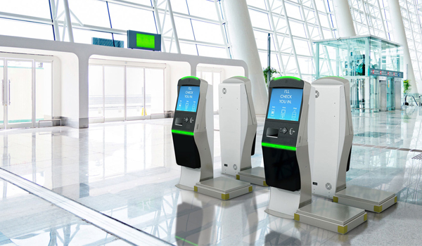 Kiosk thường được đặt tại các địa điểm công cộng như sân bay, trung tâm thương mại, ngân hàng,...