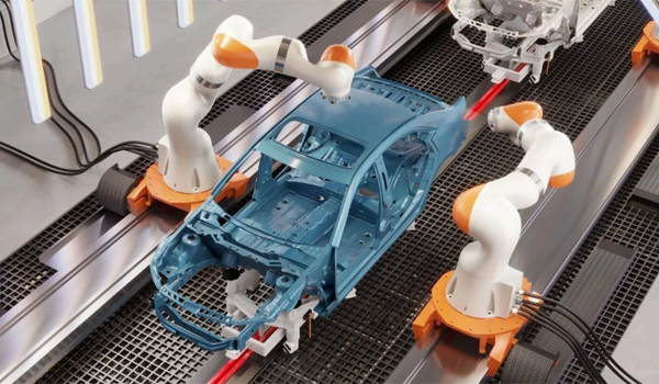 Robot công nghiệp hoạt động trong môi trường sản xuất khép kín, yêu cầu độ chính xác