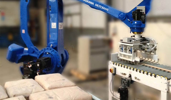 Robot bốc xếp dạng cánh tay có cấu tạo giống cánh tay người với nhiều khớp nối linh hoạt