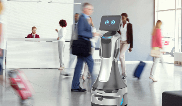 Robot lễ tân có thể cung cấp thông tin chi tiết, hướng dẫn khách hàng,...