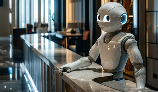Robot phục vụ trong khách sạn hiện đại giúp nâng cao hiệu quả vận hành