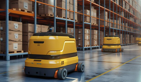 Robot AGV được trang bị nhiều loại cảm biến hiện đại