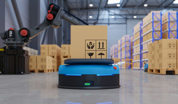 Robot AGV được thiết kế để di chuyển vật liệu, hàng hoá,... một cách tự động
