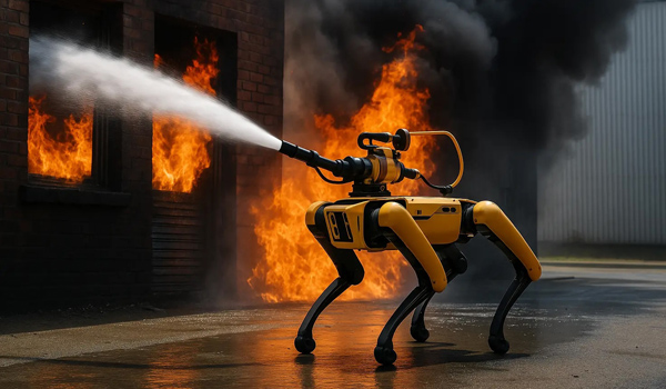 Robot chó là loại robot có thiết kế mô phỏng chuyển động của loài chó thật