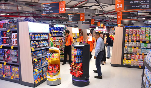 Robot giao hàng có thiết kế nhỏ gọn, dễ dàng tùy chỉnh cho từng mô hình kinh doanh