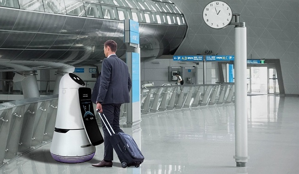 Robot lễ tân tại sân bay là gì?