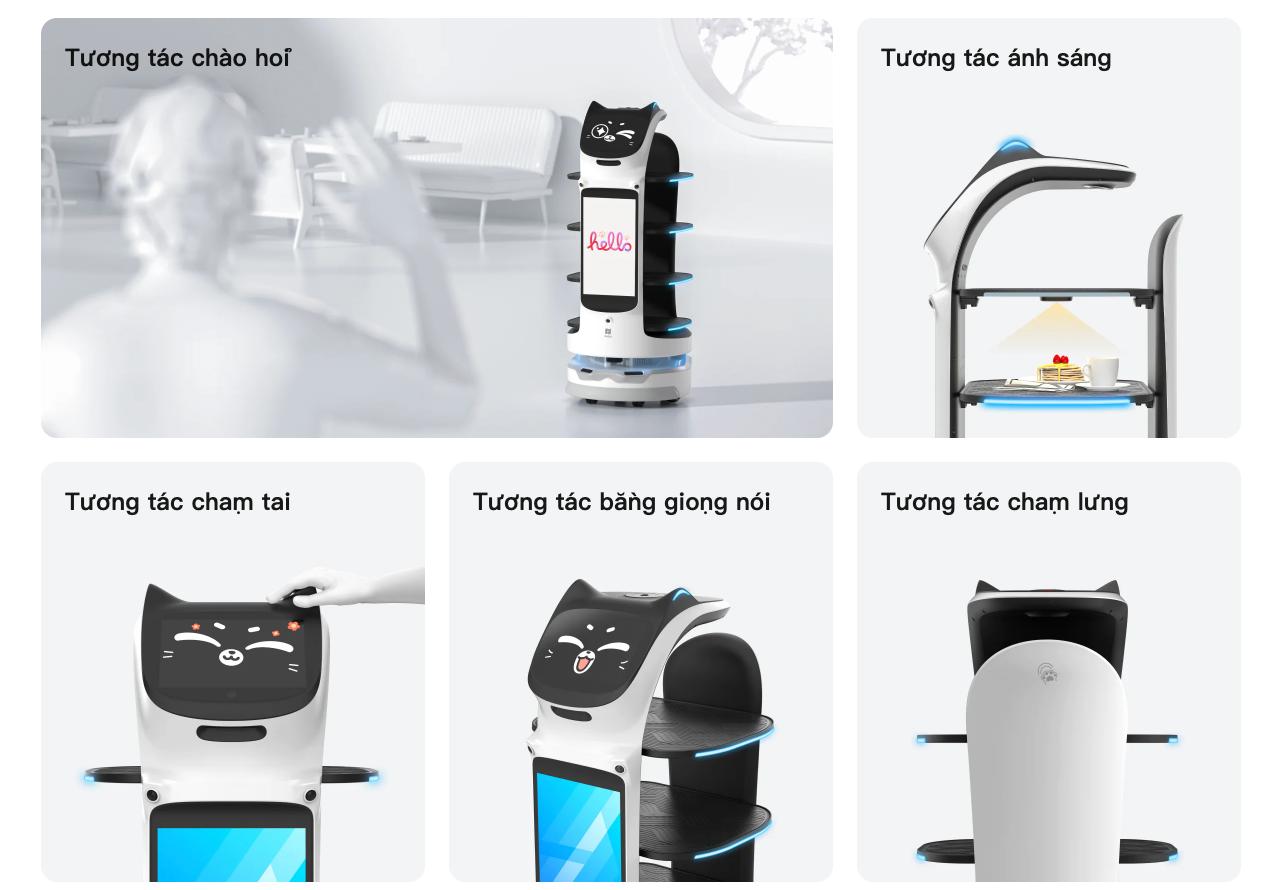 robot phục vụ cho ngành bán lẻ