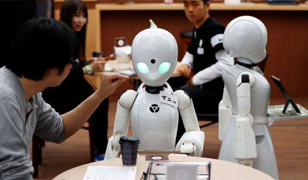 Robot tự phục vụ AI thông minh cho nhà hàng, quán cà phê,...