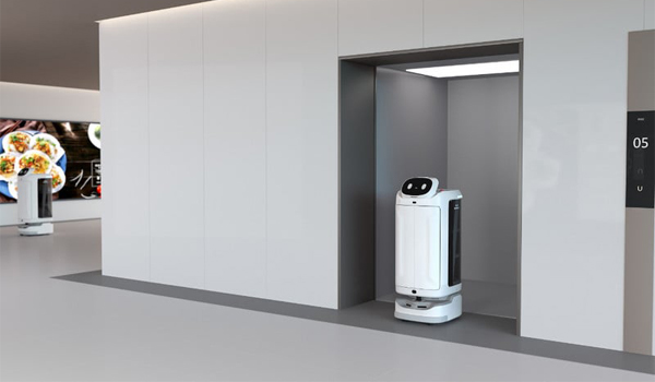Robot tự phục vụ AI thông minh trong khách sạn 