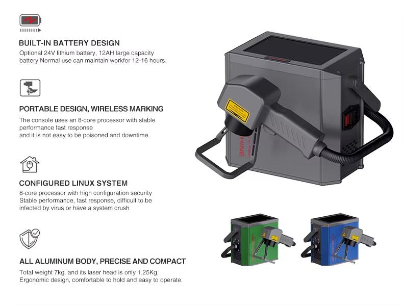 Máy Khắc Laser Fiber Mini Faith 20W Cầm Tay