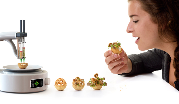 Công nghệ in 3D cho phép tạo hình món ăn nghệ thuật