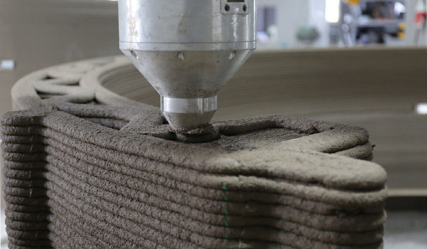 Công nghệ xây nhà bằng máy in 3D sử dụng hệ thống máy in cỡ lớn để in từng lớp vật liệu