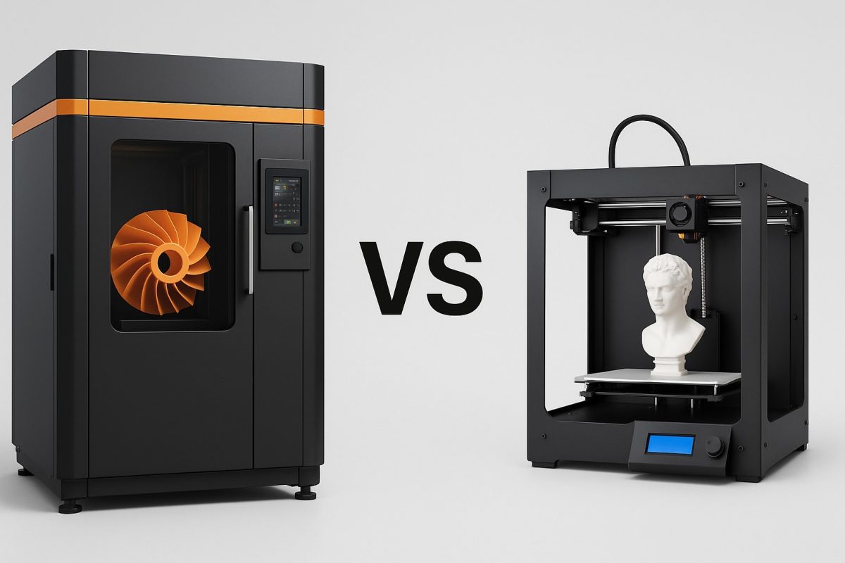So sánh máy in 3D công nghiệp và máy in 3D tiêu chuẩn