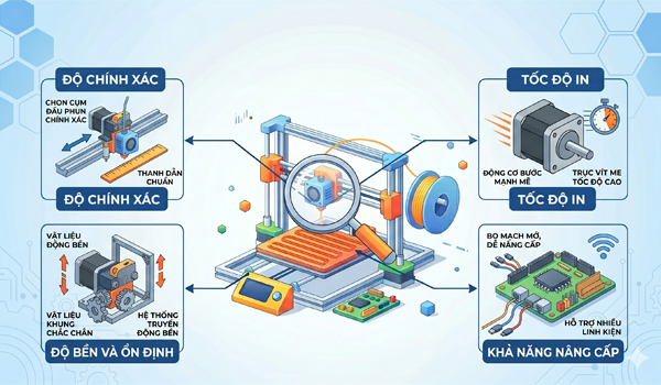 Kinh nghiệm chọn linh kiện máy in 3D