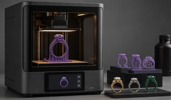Máy in 3D nữ trang là dòng máy chuyên dụng dùng để tạo mẫu trang sức bằng công nghệ in 3D