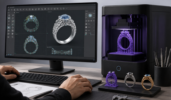 Máy in 3D nữ trang yêu cầu kỹ năng thiết kế 3D để vận hành máy hiệu quả