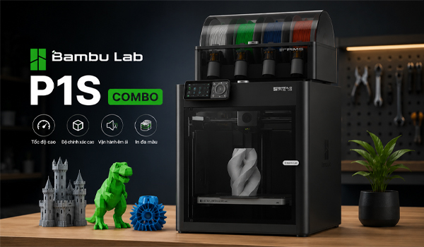 Bambu Lab P1S Combo là một trong những lựa chọn hoàn hảo nhất cho các doanh nghiệp nhỏ