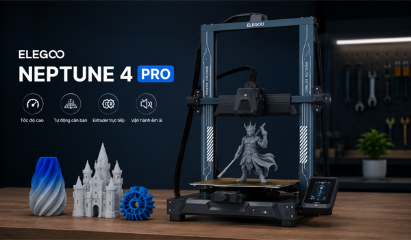 Elegoo Neptune 4 Pro là dòng máy in 3D nổi bật trong phân khúc tầm trung