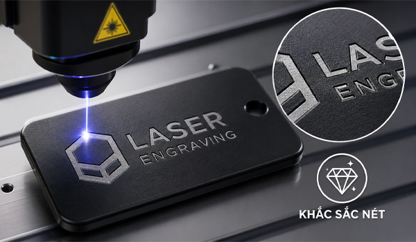 Máy khắc laser nhựa cho chất lượng khắc sắc nét