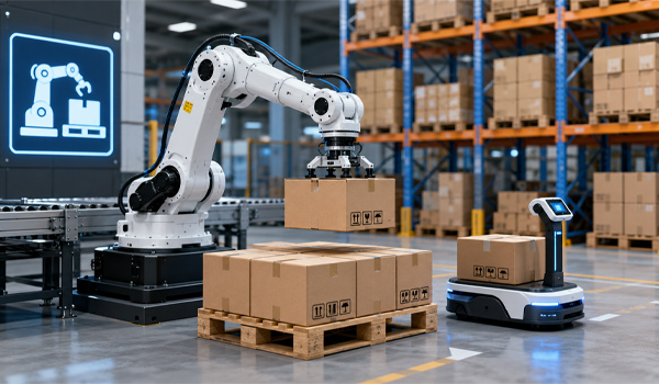Robot bốc xếp hàng hoá có khả năng vận hành liên tục 24/7 với tốc độ cao