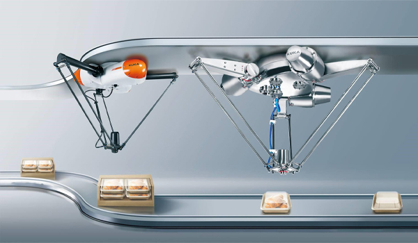 Robot SCARA có khả năng di chuyển linh hoạt theo phương ngang với độ chính xác cao