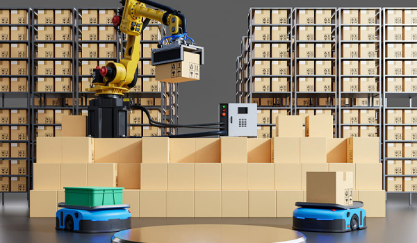 Robot Palletizing chuyên dùng để xếp sản phẩm/thùng hàng lên pallet