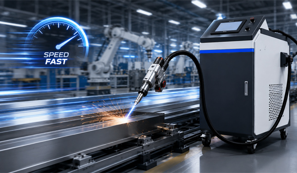 Máy hàn laser mang đến tốc độ hàn nhanh hơn nhiều lần so với phương pháp hàn truyền thống