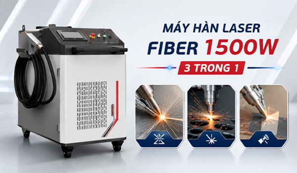 Máy hàn laser Fiber 1500W 3 trong 1