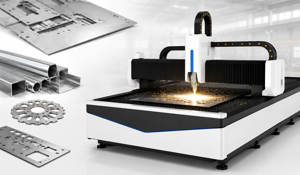 Máy cắt laser fiber ứng dụng công nghệ laser sợi quang hiện đại để cắt các loại kim loại
