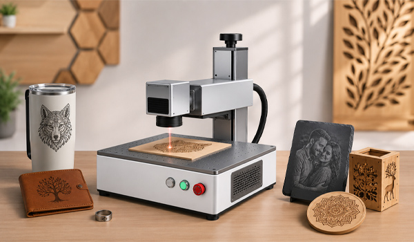Máy cắt laser mini Fiber CO2 là dòng máy cắt laser có kích thước nhỏ gọn