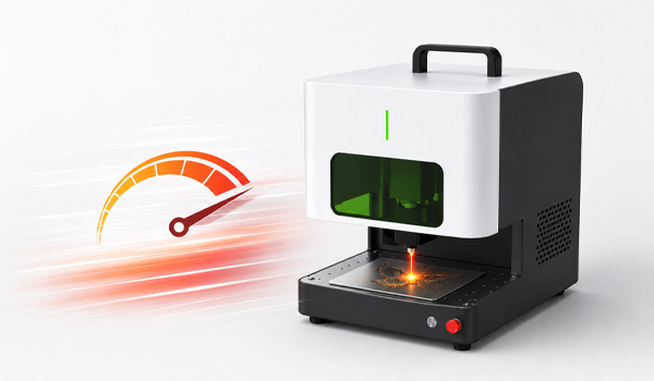 Máy cắt laser mini Fiber CO2 có khả năng xử lý vật liệu với tốc độ cao