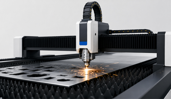 Máy cắt laser sắt sử dụng chùm tia laser có năng lượng cao để cắt các vật liệu kim loại