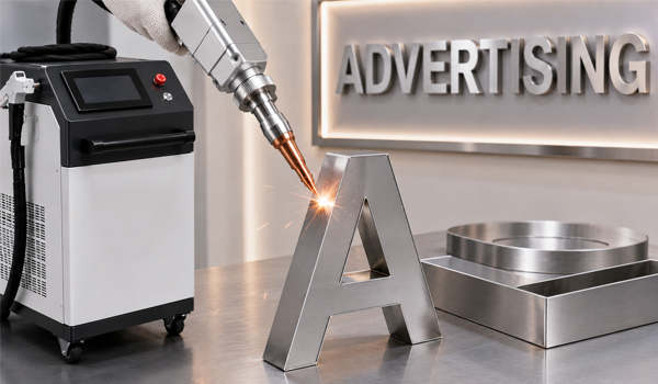 Máy hàn laser inox được ứng dụng rộng rãi trong ngành quảng cáo