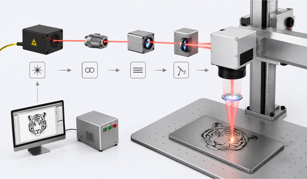 Nguyên lý hoạt động của máy khắc laser Fiber 50W