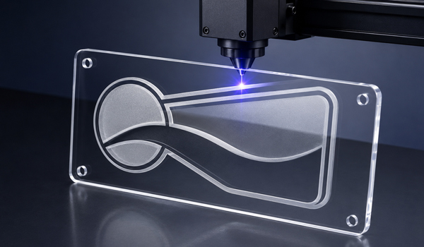 Máy khắc laser mica là thiết bị khắc hiện đại được sử dụng rộng rãi trong ngành quảng cáo
