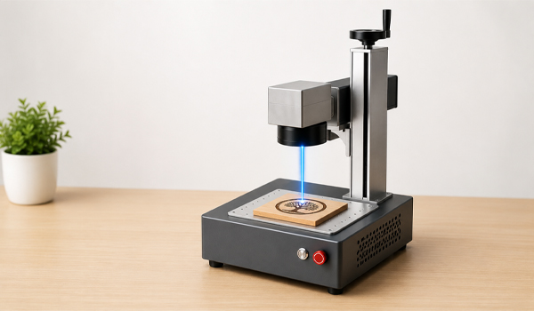 Máy khắc laser mini giá rẻ có thiết kế nhỏ gọn, tiết kiệm không gian