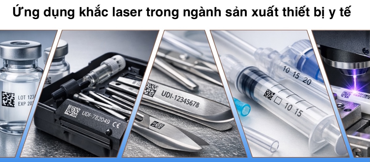 Ứng dụng khắc laser trong ngành sản xuất thiết bị y tế