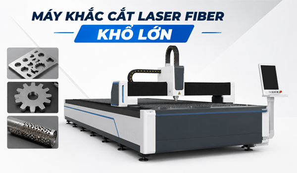 Máy khắc cắt laser Fiber khổ lớn