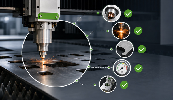 Đánh giá chất lượng nguồn laser & đầu cắt