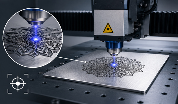 Máy khắc laser giúp tạo nên các chi tiết sắc nét, đồng đều & có độ chính xác cao