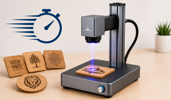 Máy khắc laser mini có tốc độ gia công nhanh