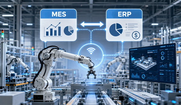 Giải pháp robot kết nối phần mềm MES và ERP cho nhà máy thông minh