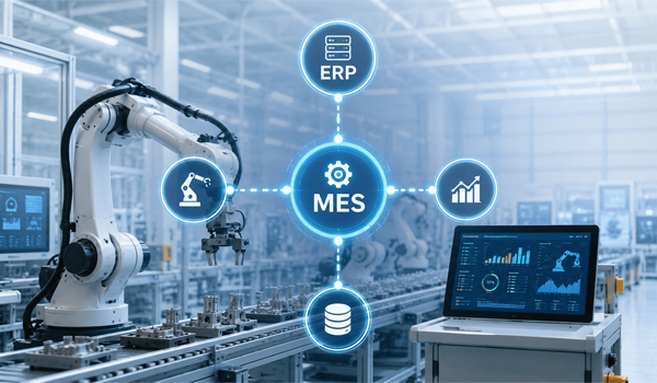 Vì sao nhà máy hiện đại đều kết nối robot với MES & ERP?