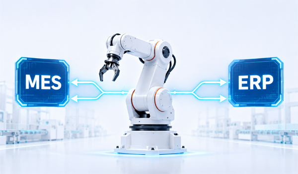Kết nối robot với hệ thống MES và ERP giúp trao đổi dữ liệu 2 chiều