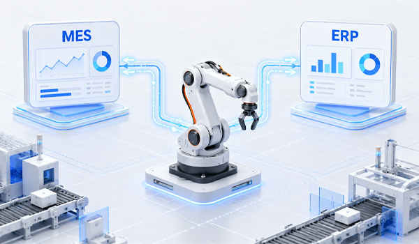 Giải pháp kết nối robot với hệ thống MES và ERP