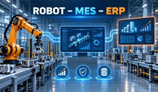 Kết nối Robot với MES, ERP mang lại lợi ích gì cho nhà máy?